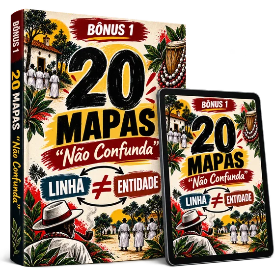 Capa do bônus 20 Mapas “Não Confunda” em livro e tablet