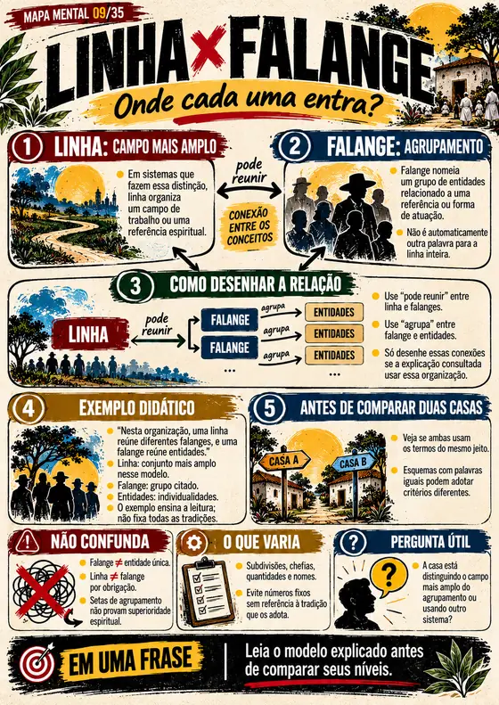 Mapa mental 09 de 35: Linha × Falange